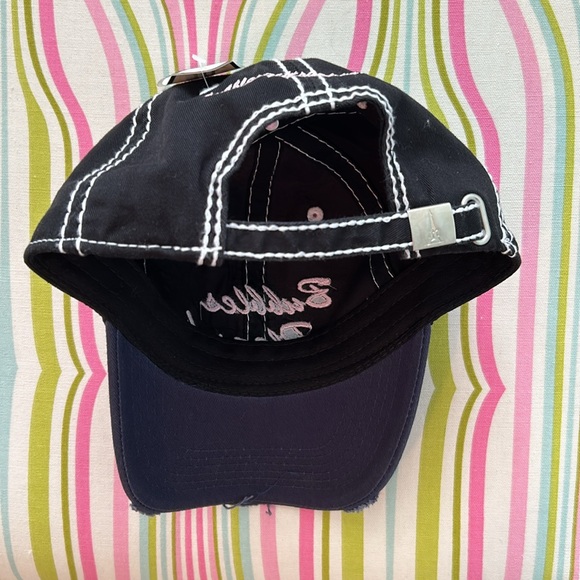 NWT Distressed Adam’s  Baseball Cap “Bubbles Please “ on cap in pink, - Picture 3 of 4